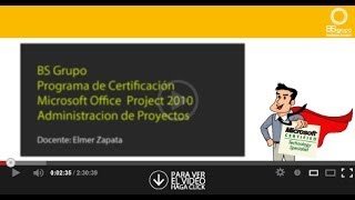 Programa de Certificación Microsoft Project [upl. by Billmyre]