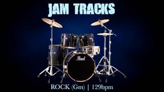 Rock Drum Backing Track Gm  129 Bpm  MegaBackingTracks [upl. by Ecart]