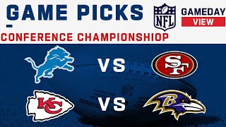 Conference Championship Game Picks [upl. by Silohcin]