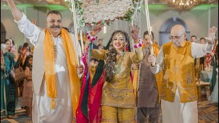 Brides Mehndi Entrance  Eisha amp Zains Wedding  PyaarHaiEZ  Pakistani Shaadi [upl. by Waterer998]