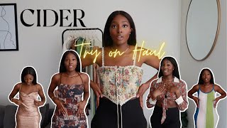 CIDER CLOTHING TRY ON HAUL amp REVIEW  Styling Tips  Unique finds [upl. by Lemyt849]