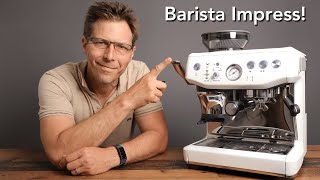 Breville Barista Express Impress Amazons Best Selling Integrated Tamper Espresso Machine [upl. by Qifahs]