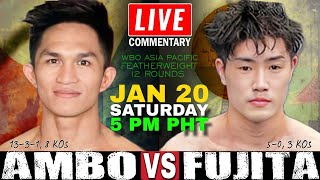 🔴LIVE Joseph Ambo vs Kenji Fujita Commentary WBO Asia Pacific Featherweight Title  12 Rounds [upl. by Ayahsal]