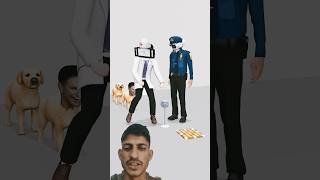 Help the poor dog become a policeman😎 Reaction video😲😵‍💫reaction funny shorts [upl. by Bartholomeus880]