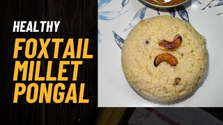 Foxtail millet Pongal Jenislittleworld healthymilletfoodcookingrecipejenislittleworld [upl. by Alyar942]