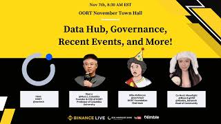 OORT November Town Hall Data Hub Governance Recent Events and More [upl. by Anitsrihc]