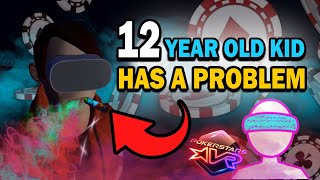 12 year old kid has a problem PokerStars VR [upl. by Morvin]