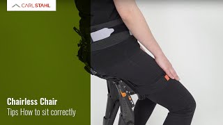 Chairless Chair  Tips How to sit correctly  Carl Stahl [upl. by Carmel]