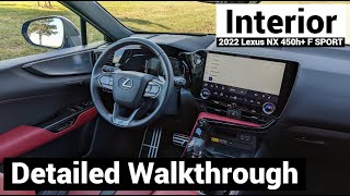 2022 Lexus NX 450h F SPORT Interior  Detailed Walkthrough [upl. by Munford586]