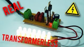 Diy Real Transformerless Power Supply [upl. by Airotciv]