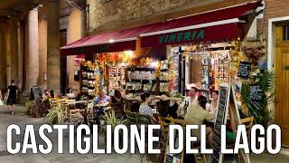 CASTIGLIONE DEL LAGO ITALY WALKING TOUR 4k [upl. by Acinorahs]