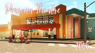 Persona Theatre II Pt 2 II Roblox Bloxburg Speedbuild II Boy With Luv Inspired [upl. by Ojytteb602]