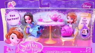 Sofia the First Toy Review Royal Tea Party with Jade [upl. by Ehudd870]