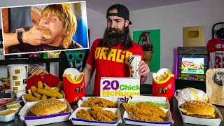 PADDY THE BADDY PIMBLETTS INSANE MCDONALDS CHEAT MEAL CHALLENGE  BeardMeatsFood [upl. by Violante]