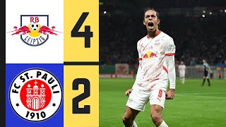 RB Leipzig vs St Pauli Epic 42 Battle in DFBPokal 2024 [upl. by Decrem]