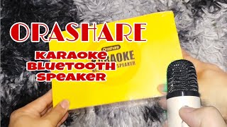 UNBOXING ORASHARE BS10 WIRELESS KARAOKE SPEAKER karaoke orasharespeakers [upl. by Lorry]