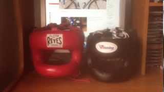 Winning FG 5000 vs Cleto Reyes boxing headgear [upl. by Vanessa]