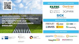 Fachtagung Speichersysteme zur Integration von erneuerbaren Energien  12112024  Madrid [upl. by Ayekam]