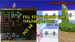 NEW FILL STAT ARMOR ASCDCR CAP 260 TORAM ONLINE [upl. by Leslee]