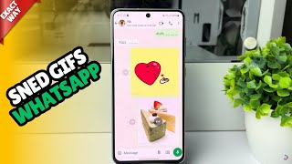 How to Add Gif to Whatsapp Messages 2024 Quick amp Easy [upl. by Isherwood]