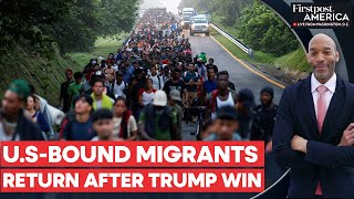 Mexico Migrants Abandon Caravan to the US After Donald Trump Wins  Firstpost America [upl. by Arrad]