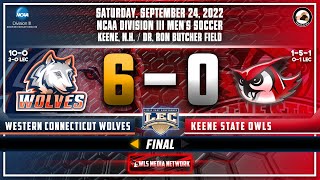 Keene State Mens Soccer vs Western Connecticut Highlights 9242022 [upl. by Siurad840]