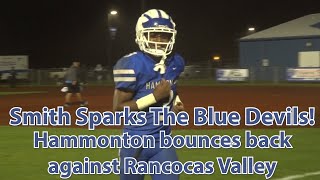 Hammonton 21 Rancocas Valley 6  Football  Week 5 Highlights  Kenny Smith 3 TDs [upl. by Lachance]