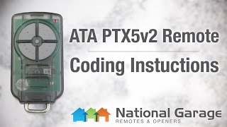 Coding Instructions  ATA PTX5 v2 Remote [upl. by Aimek]