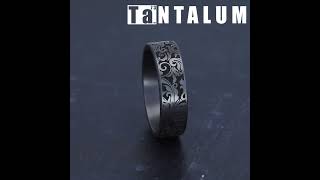 CF847865GTA  7mm Grey Tantalum Mens Ring [upl. by Enelaehs37]