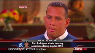 ESPN Sportscenter Alex Rodriguez Interviewed by Peter Gammons Part 14 [upl. by Adamok466]