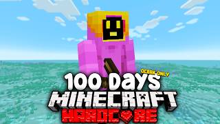 I Survived 100 Days In An OCEAN ONLY World In Minecraft Hardcore Full Movie [upl. by Ecile409]