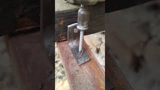 Wooden purlins fitted to metal raftersshortvideo [upl. by Anigar38]