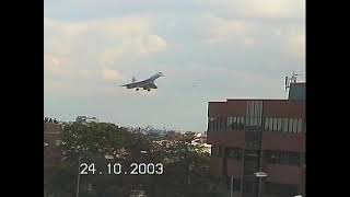 3 Concordes landing at Heathrow one after the other in 2003 [upl. by Eelhsa]