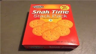 Taste Testing  Global Brands Snak Time Salted Crackers [upl. by Asenav488]