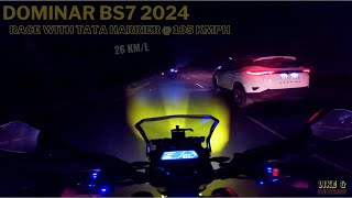 All New Bajaj Dominar 400 Black BS7 2024 Night Performance  Features amp Top Speed  1st moto vlog [upl. by Coco820]