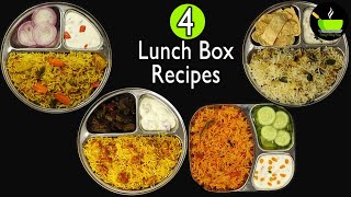 4 Easy Rice Recipes  Lunch Box Recipes  Variety Rice Recipes  Indian Rice Recipes Dinner Recipes [upl. by Nyraf567]