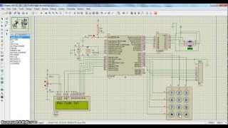 Digital Door Lock using PIC16F887 Proteus Simulation [upl. by Malorie627]