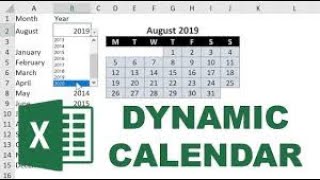 How to Create a Dynamic Calendar in Excel  StepbyStep Guide [upl. by Karb]