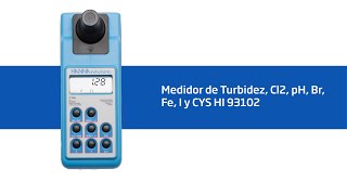 Operación calibración y medición de Cloro Libre y Turbidez con el equipo HI 93102 [upl. by Drofhsa]