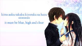 Hyouka song quotYasashira no Riyuuquot full with lyrics Romajienglish [upl. by Noraa729]