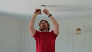 How to professionally install a antique chandelier [upl. by Mills]