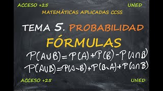 ACCT5PROBABILIDADFÓRMULAS [upl. by Manup210]