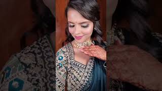 hey biba  heres is the engagement 💍 makeup look youtubeshorts explorepage tranding [upl. by Nylevol]