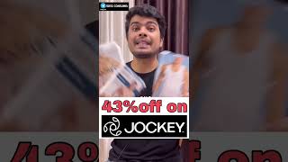 43 off on jockey products  online shopping loot  innerwear at loot price [upl. by Mot]