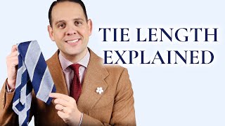 Proper amp Correct Tie Length Explained  How To Tutorial For Stylish Men [upl. by Manfred]