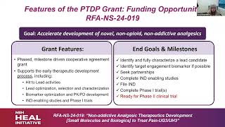 PTDP Webinar Focus on NonAddictive Analgesic Therapeutics Development [upl. by Housum]