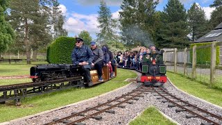 Cutteslowe Park Miniature Railway Oxford Bank Holiday running 27th May 2024 [upl. by Seumas]