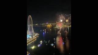 Address Beach resort JBR Dubai Fireworks show in Bluewaters [upl. by Thar]