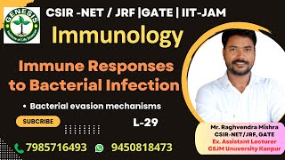 Immune Response to Bacterial Infection  Bacterial evasion mechanisms  Immunologygenesisinstitute [upl. by Winwaloe]