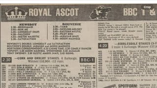 Royal Ascot 1986 Day 3 First 5 Races on The Card High Quality Recording Racing Legends [upl. by Slifka7]